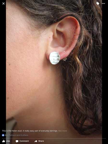 Oxidised 2025 stud earrings