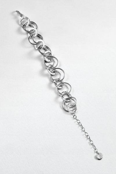 Handmade silver decorative, unique chain bracelet