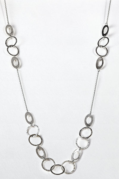 Long decorative chain necklace