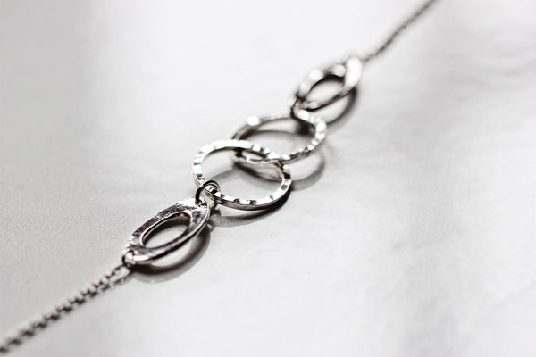 Long decorative chain necklace